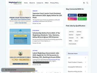 MeghalayaPortal.com screenshot preview MeghalayaPortal.com screenshot preview