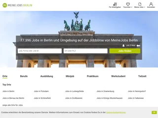 MeineJobs Berlin platform preview MeineJobs Berlin platform preview