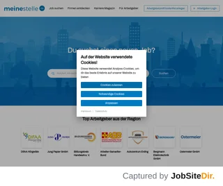 meinestelle.de platform preview