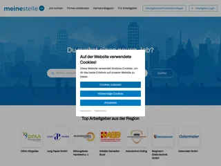 meinestelle.de screenshot preview