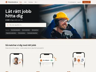 Mekanikerjobb.se platform preview