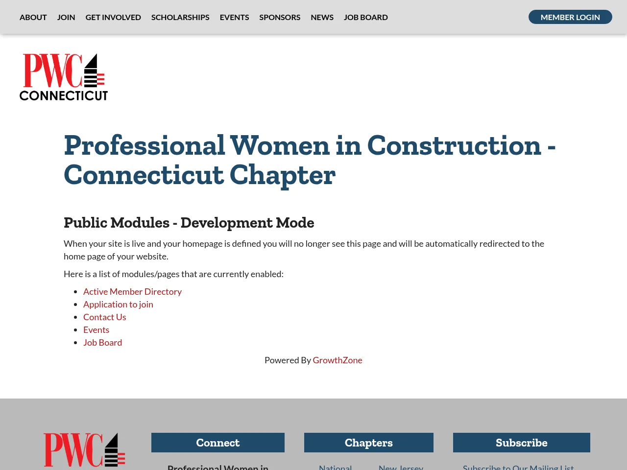 Professional Women in Construction - Connecticut Chapter screenshot Professional Women in Construction - Connecticut Chapter website screenshot