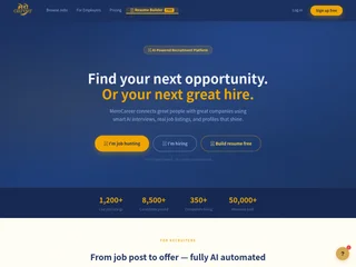 Mero Career platform preview Mero Career platform preview