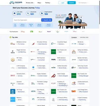 merojob.com platform preview
