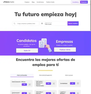 Mi Futuro Empleo platform preview