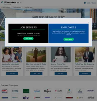 MilwaukeeJobs.com platform preview