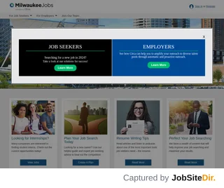 MilwaukeeJobs.com platform preview