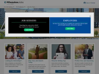MilwaukeeJobs.com platform preview