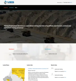 Mining Employment Services platform preview