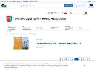Powiatowy Urząd Pracy w Mińsku Mazowieckim screenshot preview