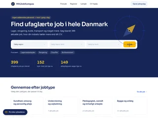MitJobKompas.dk platform preview MitJobKompas.dk platform preview
