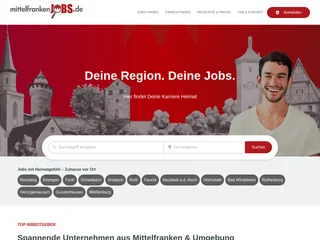 mittelfrankenJOBS.de screenshot preview