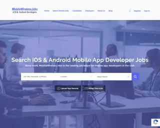Mobile Wireless Jobs platform preview
