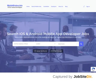 Mobile Wireless Jobs platform preview