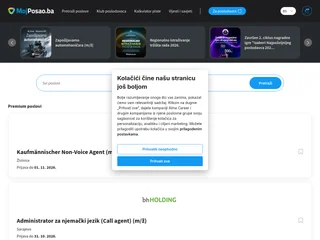 MojPosao.ba platform preview