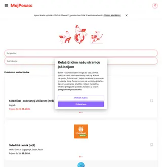 MojPosao platform preview