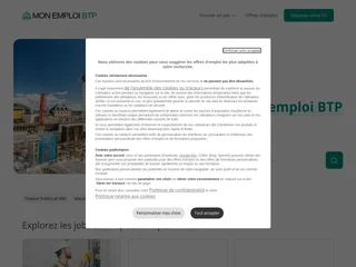 Mon Emploi BTP platform preview