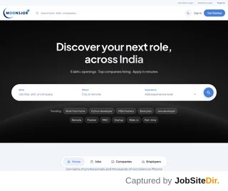 MoonsJob platform preview