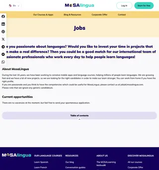 mosalingua.com platform preview
