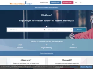MosonmagyarovarAllas.hu screenshot preview
