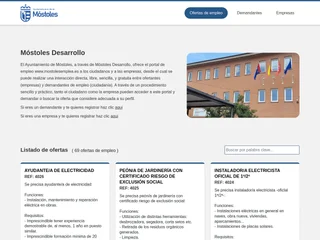 Móstoles Emplea screenshot preview Móstoles Emplea screenshot preview