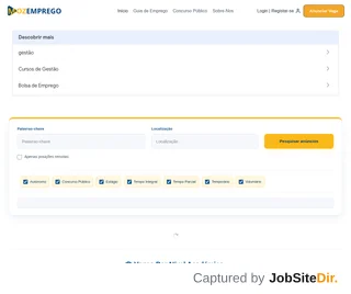 MozEmprego platform preview