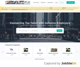 mpnDiversityJobs.com platform preview