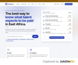 Mshahara platform preview Mshahara platform preview