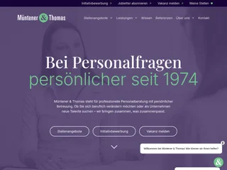 Müntener & Thomas AG platform preview