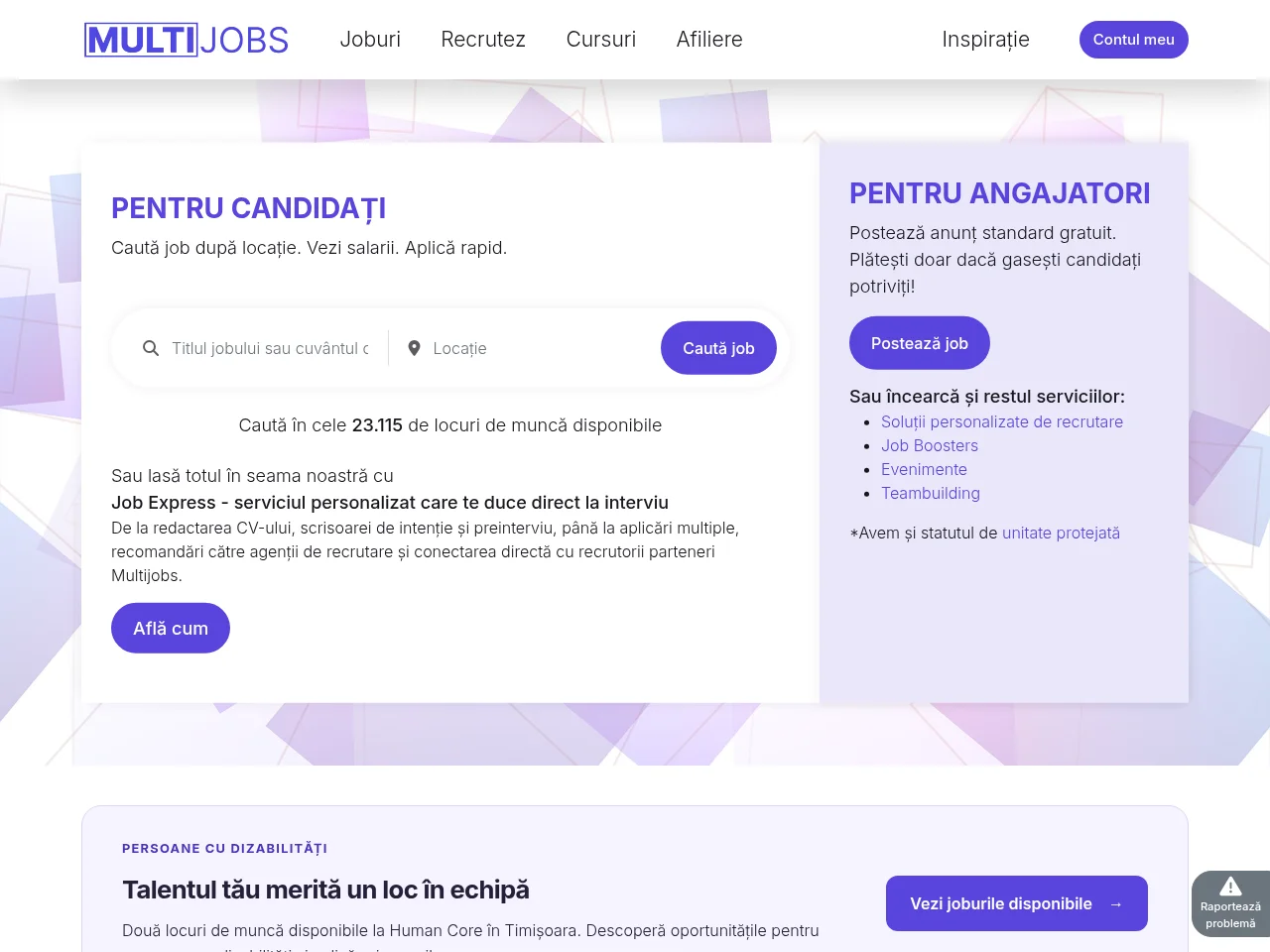 MULTIJOBS website screenshot