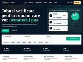 Munca Pro platform preview