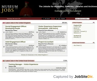 Museum Jobs platform preview