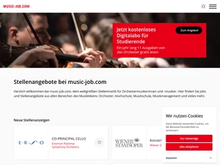 Music-Job.com platform preview Music-Job.com platform preview