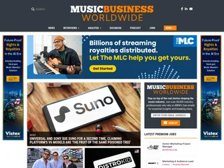 Music Business Worldwide screenshot preview Music Business Worldwide screenshot preview
