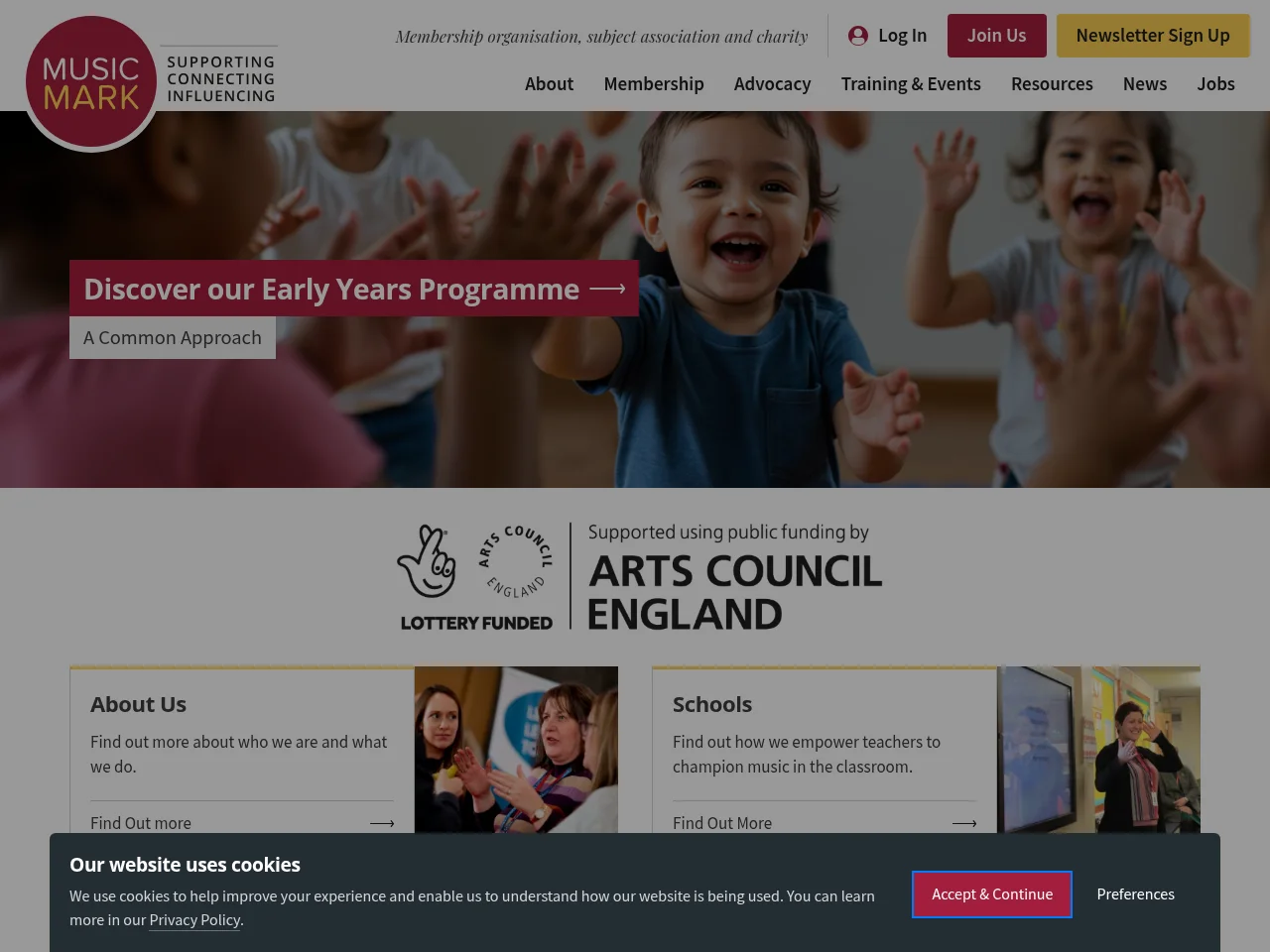 Music Mark website screenshot