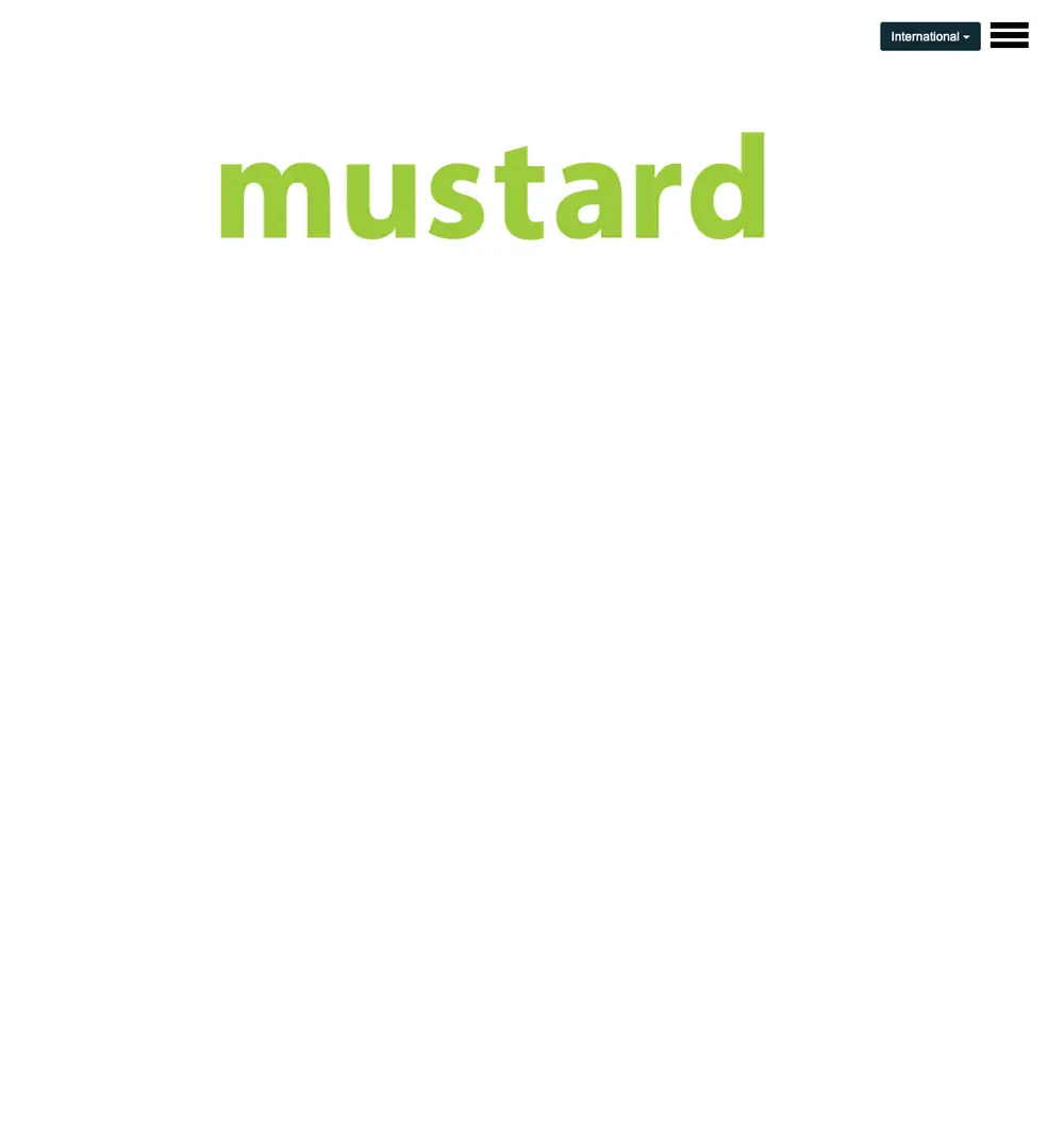 Mustard Jobs job board platform screenshot showing job search interface