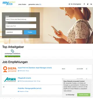 my-perfect-job.de platform preview
