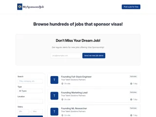 My Sponsored Job platform preview