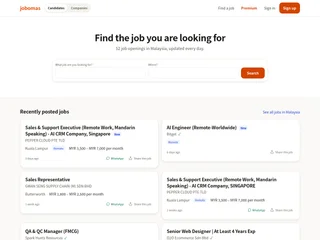 Jobomas platform preview