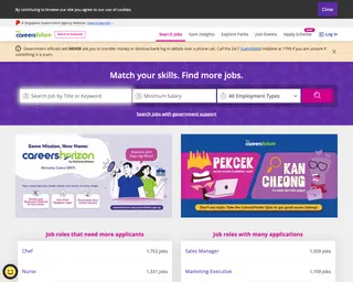 MyCareersFuture platform preview