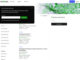 My GIS Jobs platform preview