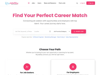 MyJobAlly platform preview MyJobAlly platform preview