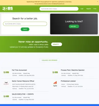 My Jobs In Kenya platform preview