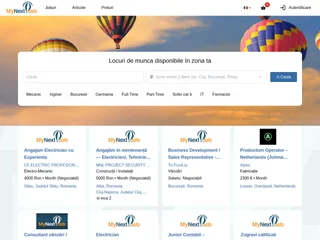 MyNextJob platform preview MyNextJob platform preview