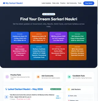 My Sarkari Naukri platform preview