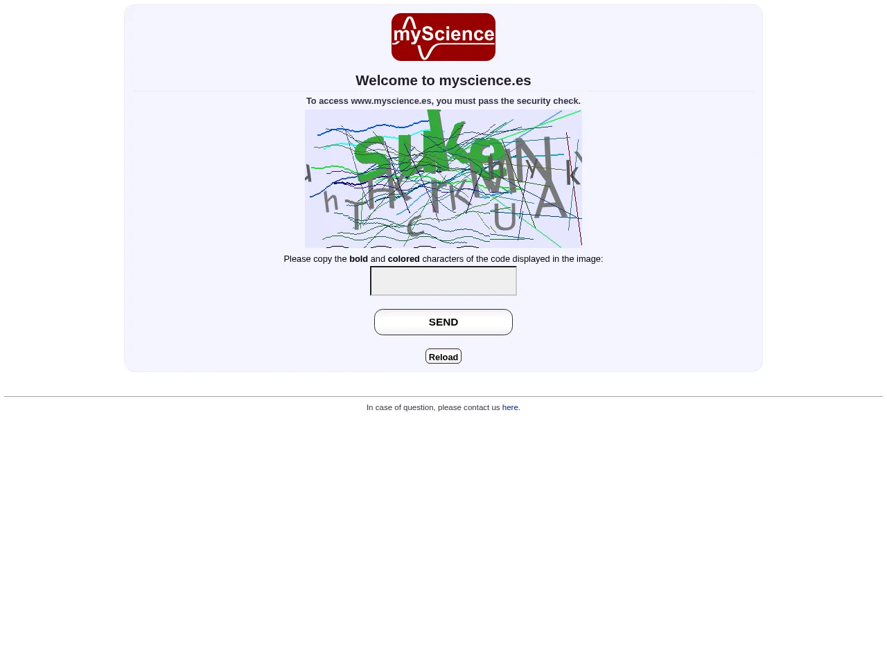 myScience job board platform screenshot showing job search interface