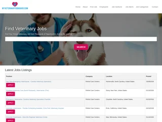 My Veterinary Job Board screenshot preview