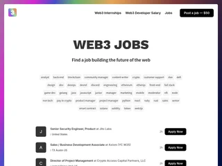MyWeb3Jobs platform preview MyWeb3Jobs platform preview
