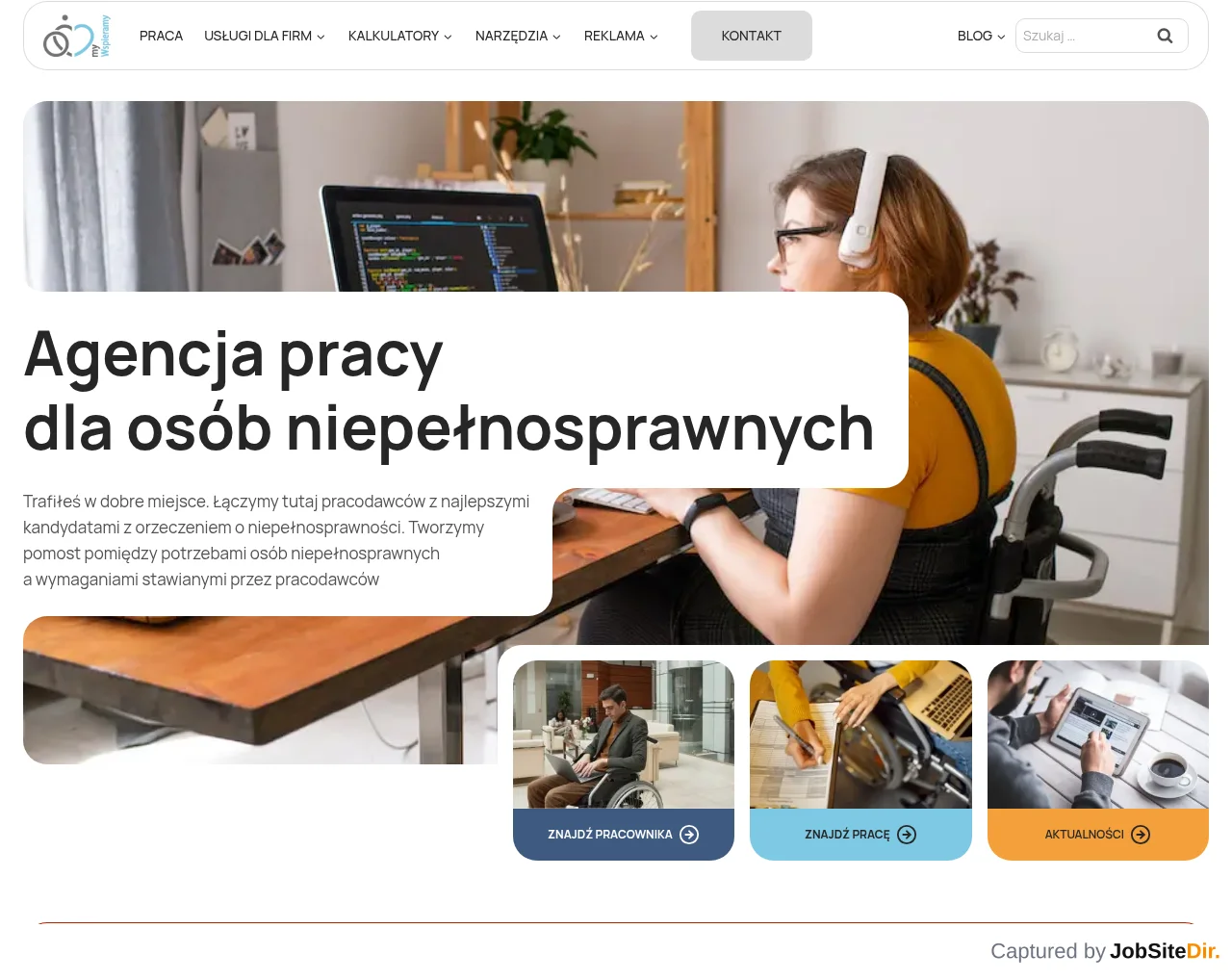 My Wspieramy website screenshot