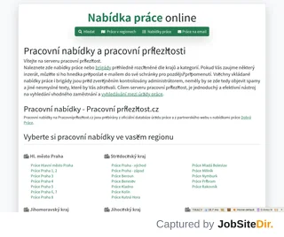Nabídka práce online screenshot preview